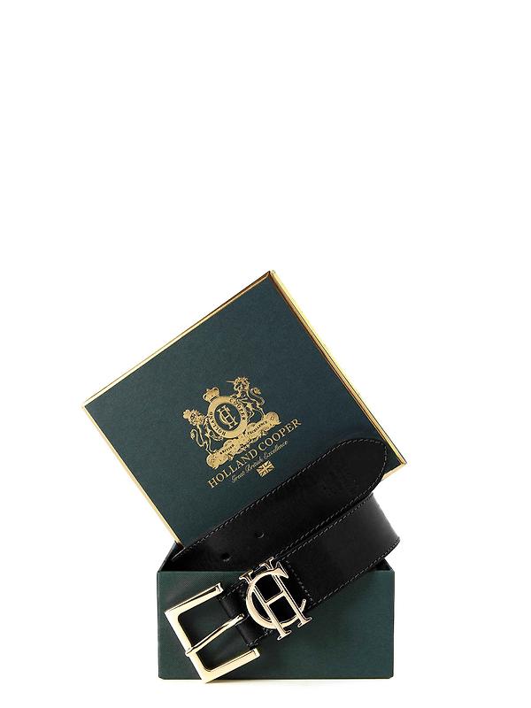 Holland Cooper Women's HC Classic Logo Belt - Black Image 2