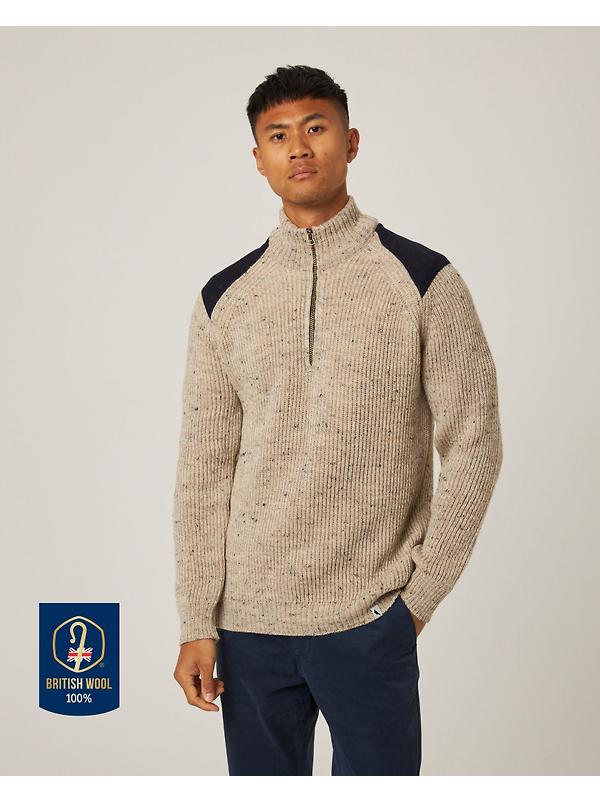 Peregrine Men's Bexley Quarter Zip Jumper - Skiddaw Image 2