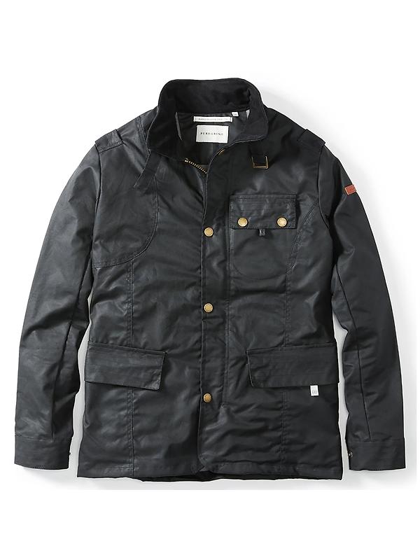 Peregrine Men's Bexley Wax Jacket - Black Image 1
