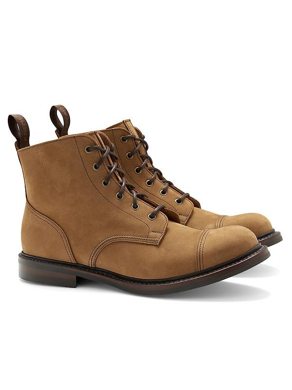 Cheaney Men's Hurricane II R Derby Boots - Biscuit Kudu Nubuck Image 3