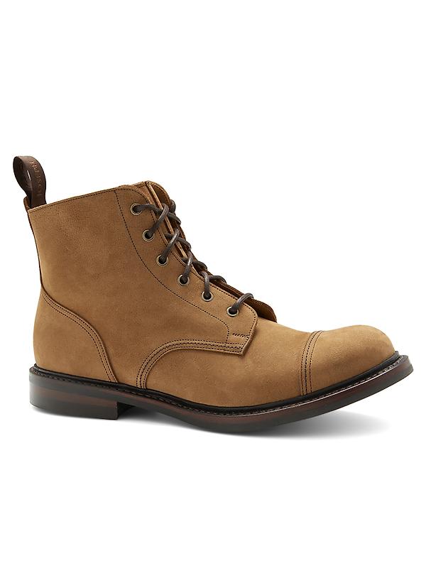 Cheaney Men's Hurricane II R Derby Boots - Biscuit Kudu Nubuck Image 4