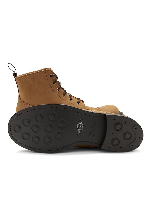 Cheaney Men's Hurricane II R Derby Boots - Biscuit Kudu Nubuck Image 6