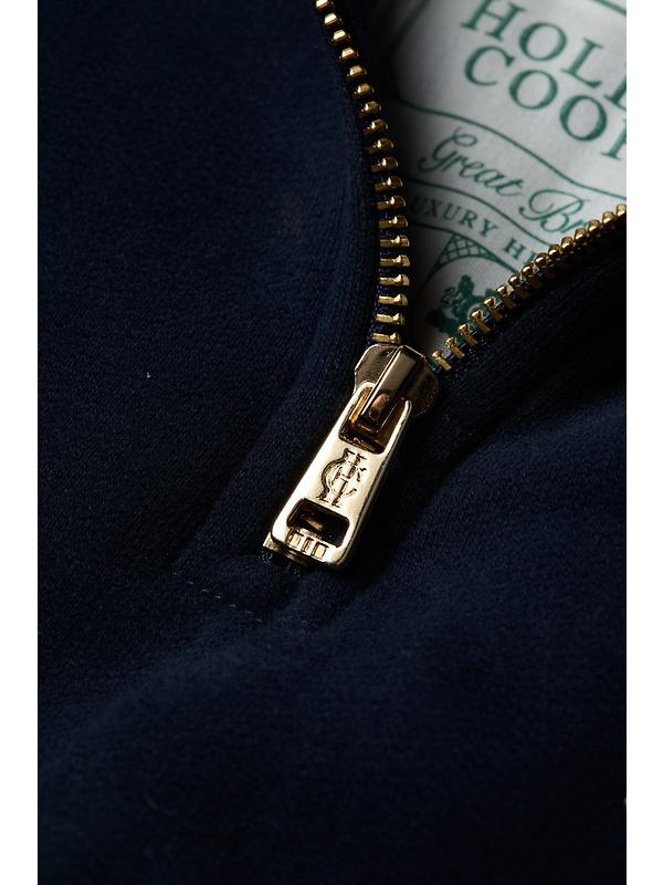 Holland Cooper Women's Burford Quarter Zip Neck Sweat - Ink Navy Image 7