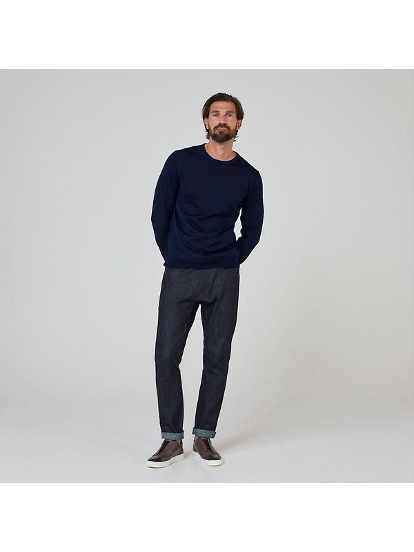 Oliver Sweeney Men's Camber Jumper - Navy Image 5
