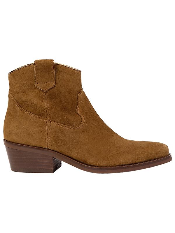 Penelope Chilvers Women's Cassidy Suede Cowboy Boots - Tan Image 1