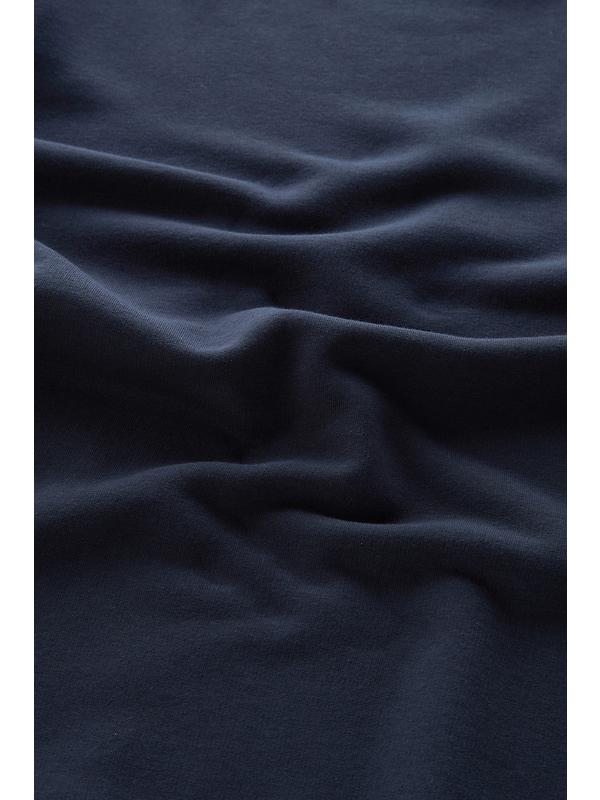 Woolrich Men's Logo Script Cotton Fleece Crewneck - Melton Blue Image 8