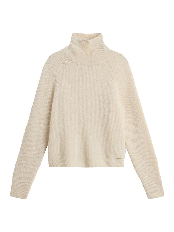 Woolrich Women's Soft Alpaca Turtleneck - Milky Cream Image 1