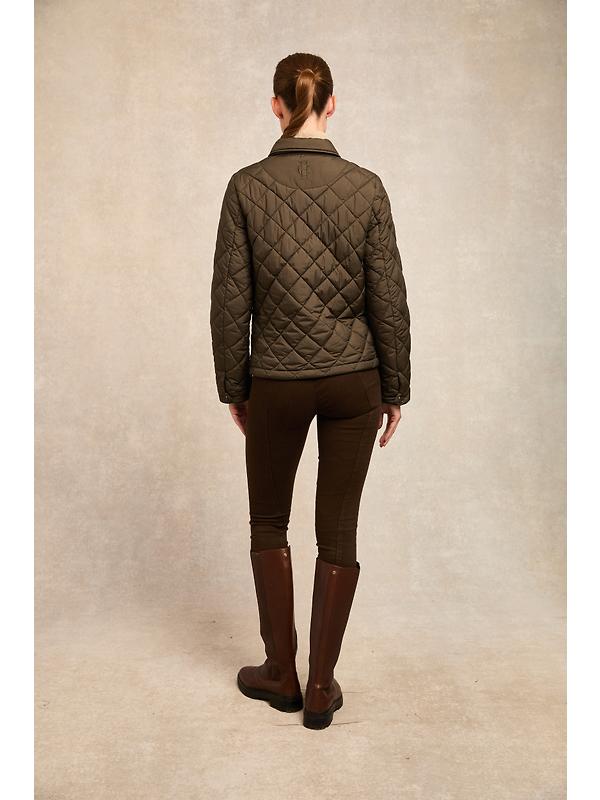 Holland Cooper Women's Quilted Coach Jacket - Heritage Khaki Image 6