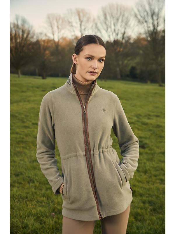 Holland Cooper Women's Country Longline Fleece - Sage Image 4