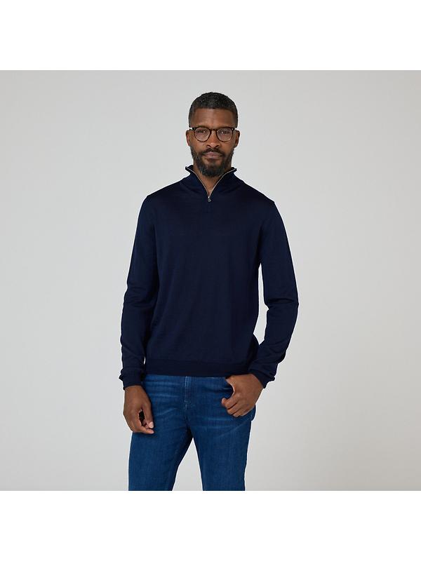 Oliver Sweeney Men's Curragh Jumper - Navy Image 2