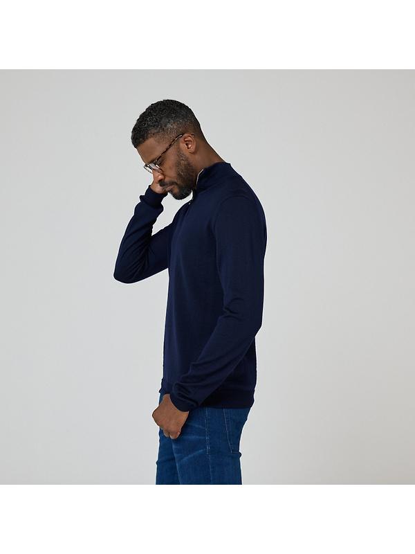 Oliver Sweeney Men's Curragh Jumper - Navy Image 3