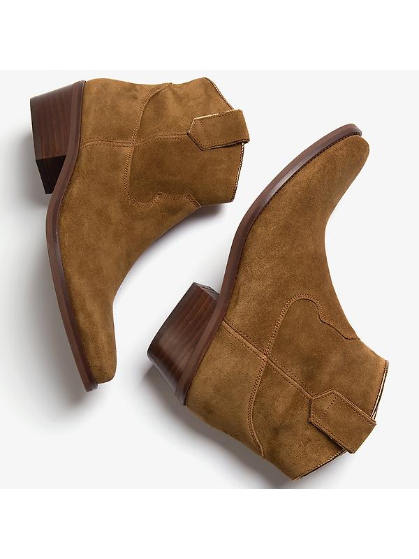 Penelope Chilvers Women's Cassidy Suede Cowboy Boots - Tan Image 4