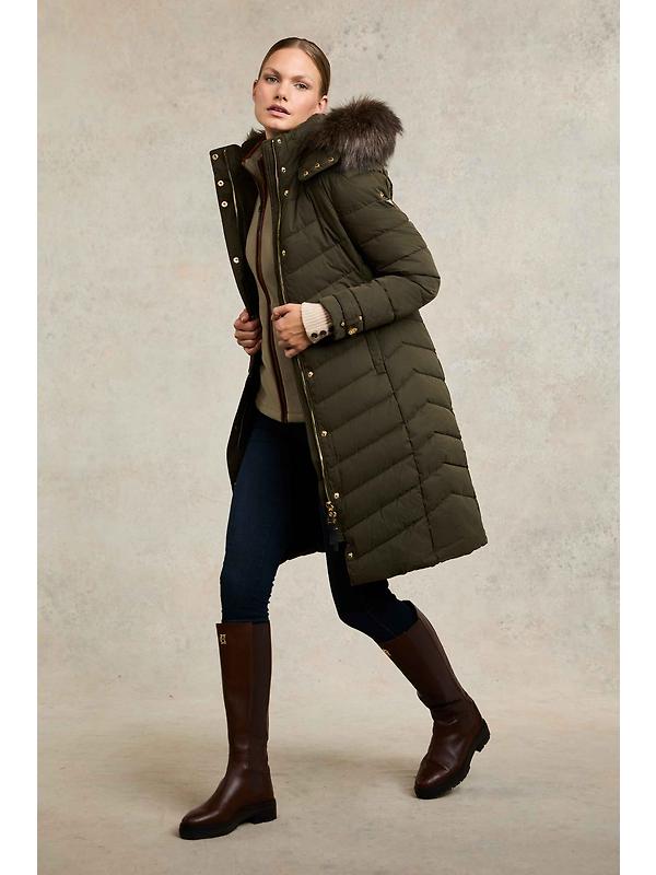 Holland Cooper Women's Chamonix Coat - Khaki Image 4