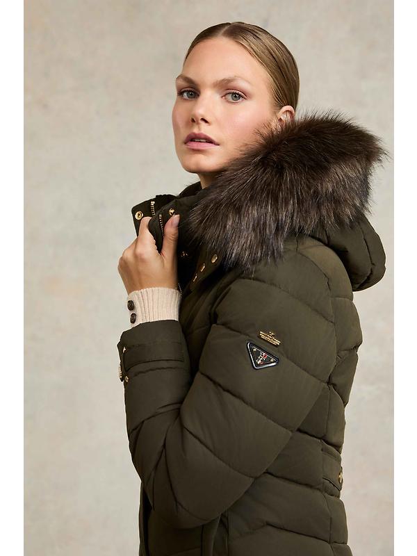 Holland Cooper Women's Chamonix Coat - Khaki Image 8