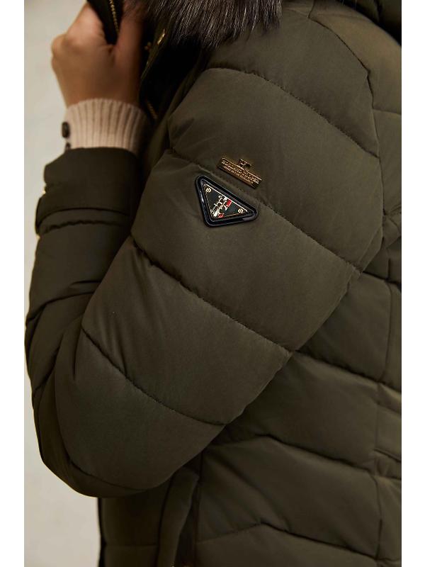 Holland Cooper Women's Chamonix Coat - Khaki Image 9