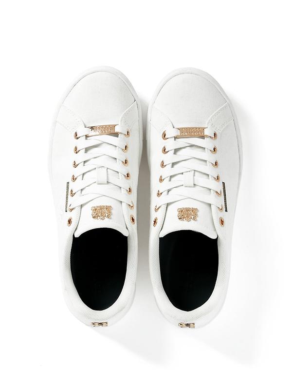 Holland Cooper Women's Chelsea Court Trainers - White Image 9