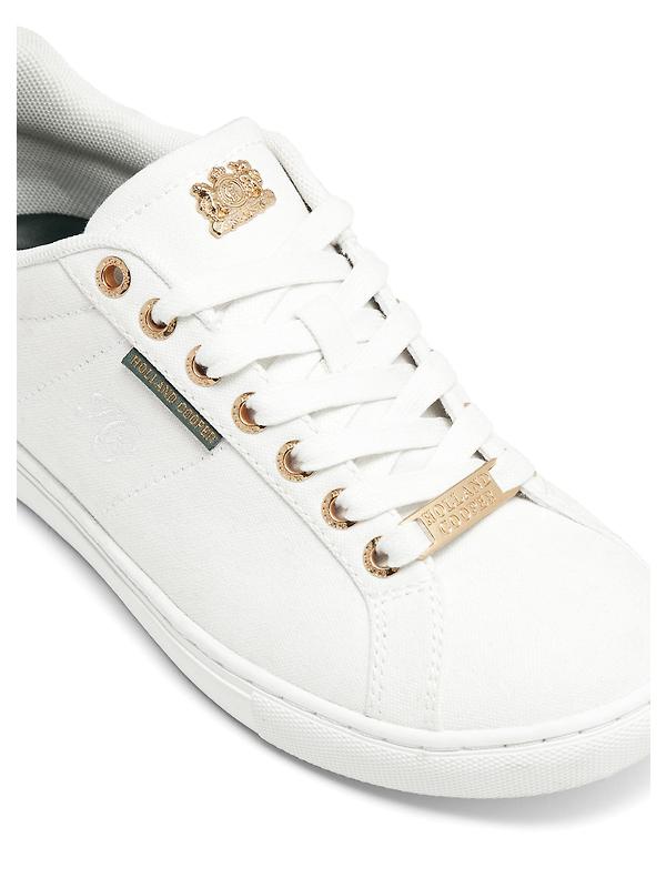 Holland Cooper Women's Chelsea Court Trainers - White Image 12