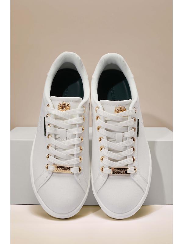 Holland Cooper Women's Chelsea Court Trainers - White Image 2