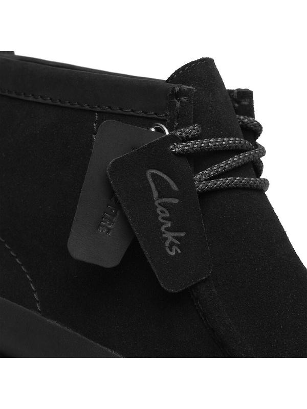 Clarks Wallabee FTR2 Hi Shoe - Black Suede Image 4