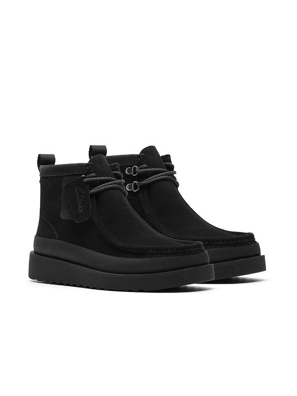 Clarks Wallabee FTR2 Hi Shoe - Black Suede Image 7