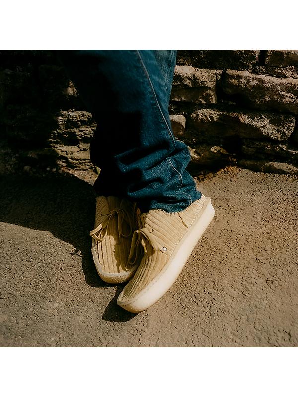 Clarks x Liam Gallagher Men's Desert Rain Shoes - Maple Cord Image 9