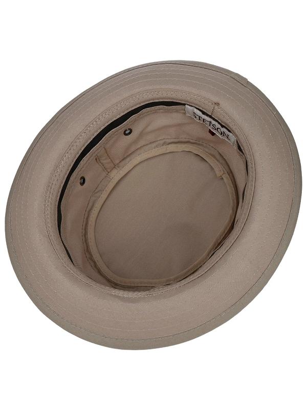 Stetson Classic Band Pork Pie Cloth Hat - Beige Image 3