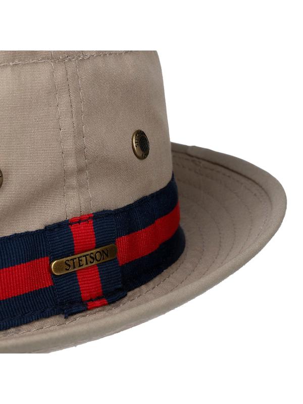 Stetson Classic Band Pork Pie Cloth Hat - Beige Image 4