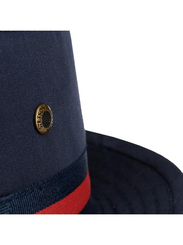Stetson Classic Band Pork Pie Cloth Hat - Dark Navy Image 5
