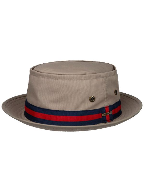 Stetson Classic Band Pork Pie Cloth Hat - Beige Product Image