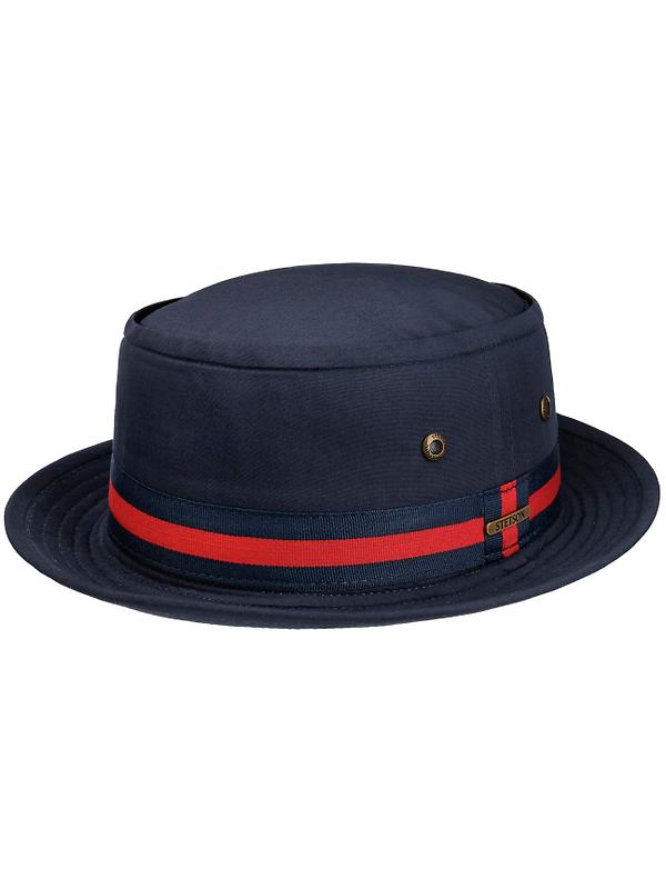 Stetson Classic Band Pork Pie Cloth Hat - Dark Navy Product Image