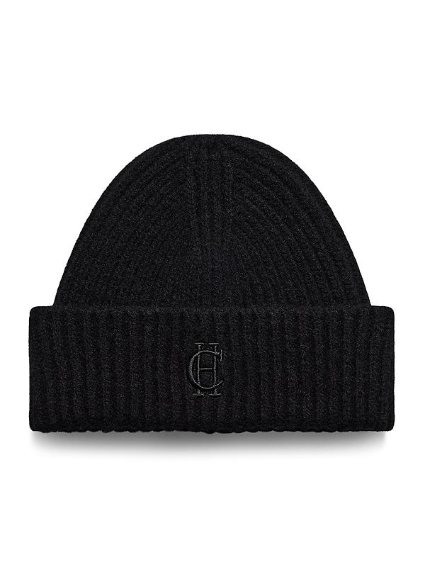 Holland Cooper Classic Embroidered Beanie - Black Product Image