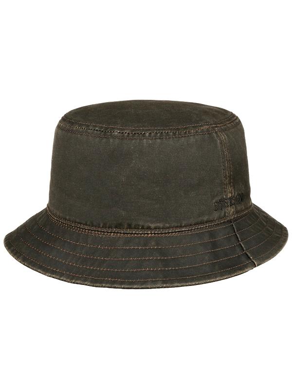 Stetson Cloth Bucket Hat with Ear Flaps - Brown Image 6