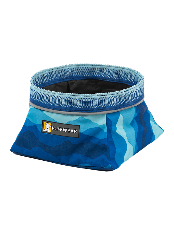 RUFFWEAR Quencher Packable Dog Bowl - Coastal Mountains (Medium) Image 1