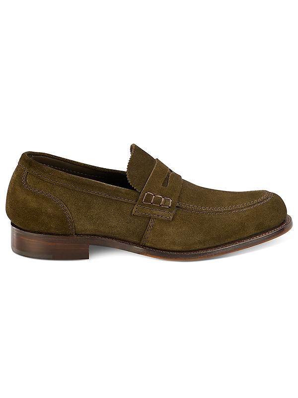 Tricker's Men's Connaught Step In Loafers - Earth Ox Reverse Leather Product Image
