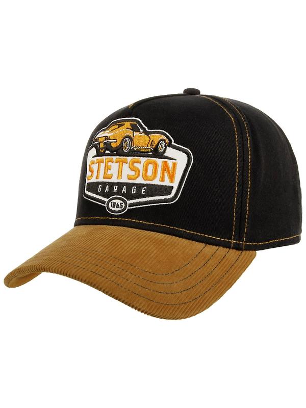 Stetson Cord Peak Garage Trucker Cap - Yellow/Black Image 1