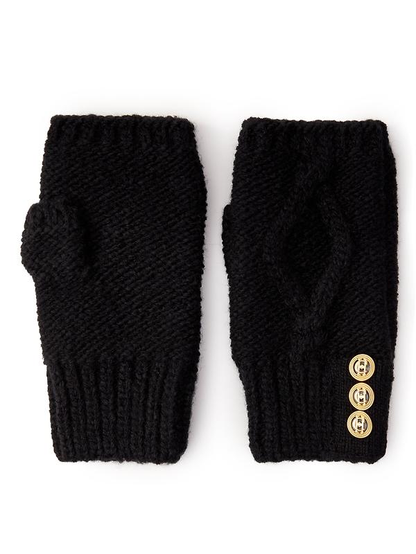 Product image of Holland Cooper Women's Cortina Fingerless Gloves - Black
