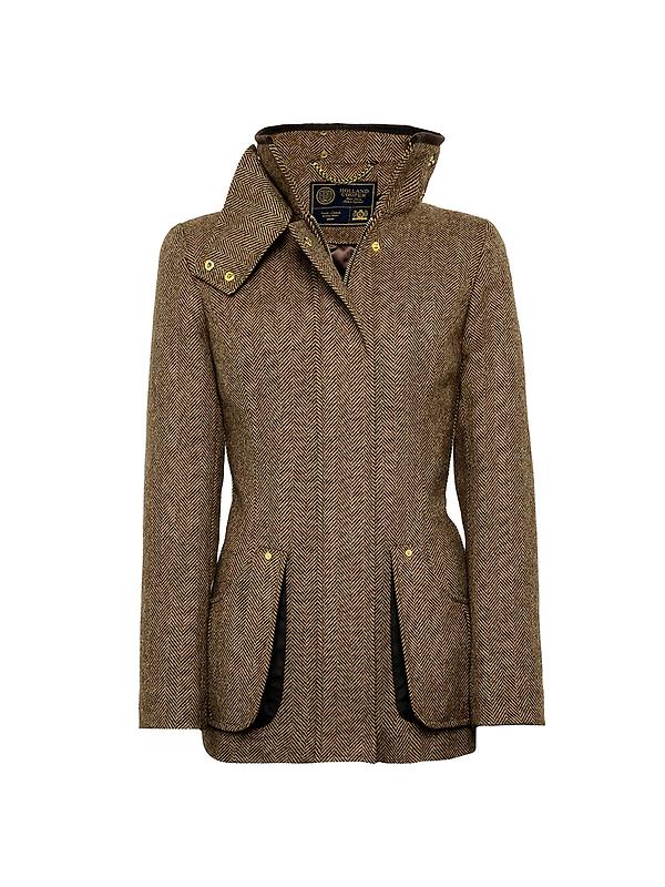 Holland Cooper Women's Country Classic Jacket - Large Scale Brown Herringbone Image 8