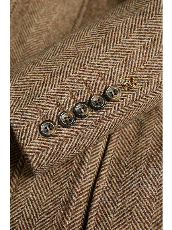 Holland Cooper Women's Country Classic Jacket - Large Scale Brown Herringbone Image 11