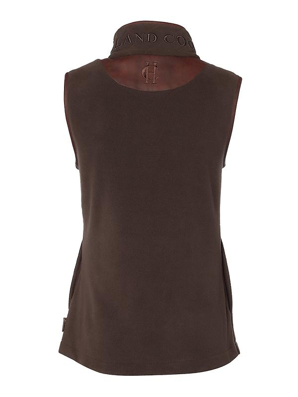Holland Cooper Women's Country Fleece Gilet - Chocolate Image 2