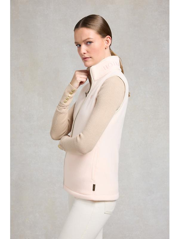 Holland Cooper Women's Country Fleece Gilet - Palest Pink Image 4