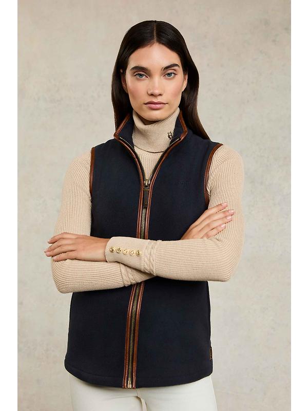 Holland Cooper Women's Country Fleece Gilet - Ink Navy Image 2