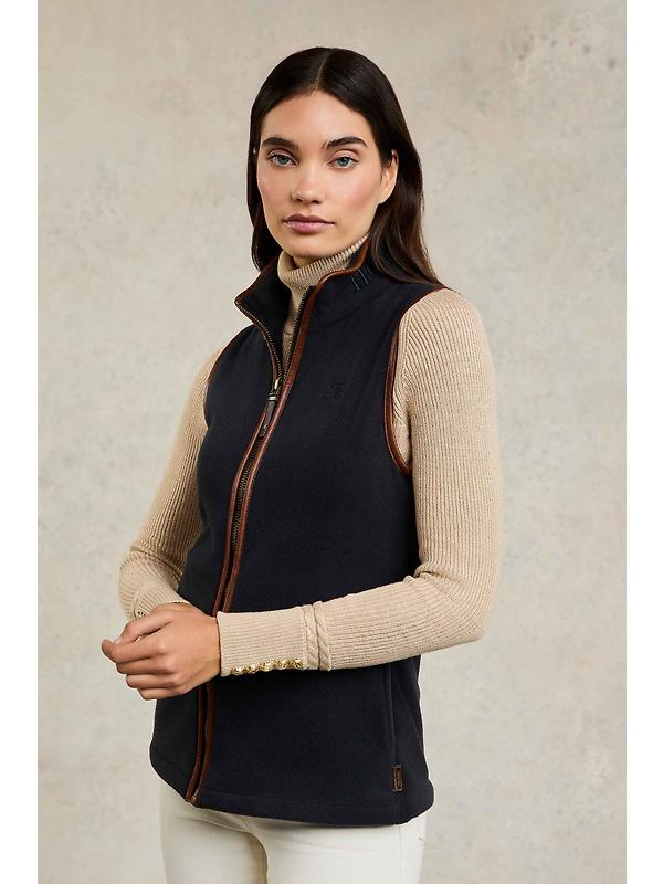 Holland Cooper Women's Country Fleece Gilet - Ink Navy Image 4