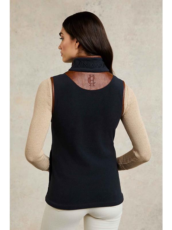 Holland Cooper Women's Country Fleece Gilet - Ink Navy Image 7