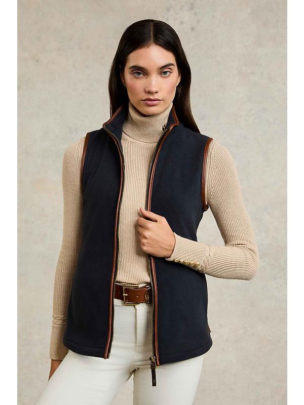 Holland Cooper Women's Country Fleece Gilet - Ink Navy Image 9