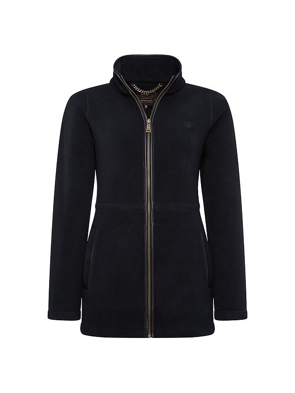 Holland Cooper Women's Country Longline Fleece - Black Image 1