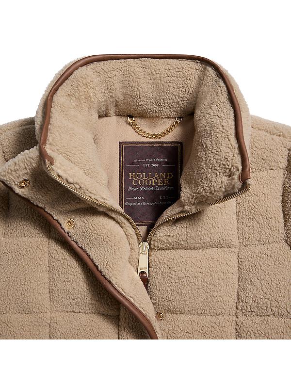 Holland Cooper Women's Crawford Padded Jacket - Natural Borg Image 7