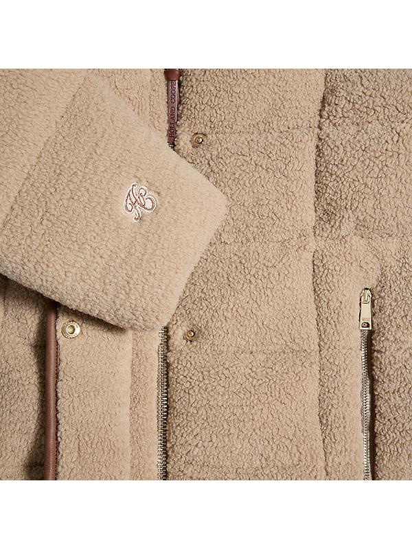 Holland Cooper Women's Crawford Padded Jacket - Natural Borg Image 8