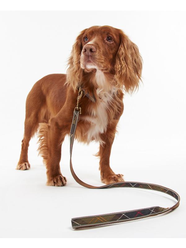 Barbour Reflective Tartan Dog Lead - Classic Tartan Image 2