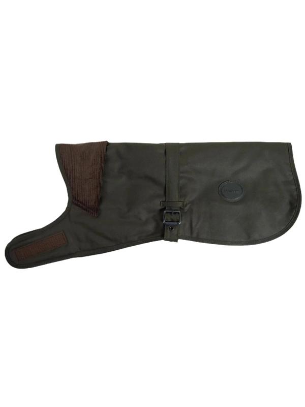 Barbour Wax Dog Coat - Olive Image 1