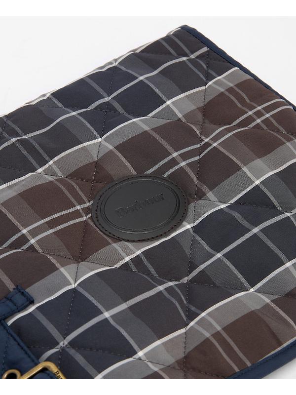 Barbour Tartan Dog Coat - Midnight Oak Image 4
